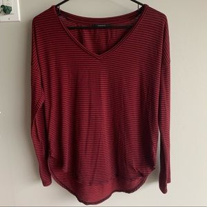 Striped Vneck Top - Forever 21